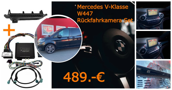 Mercedes V-Klasse W447 Rückfahrkamera Set