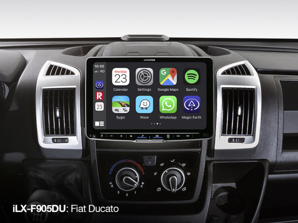 Alpine iLX-F905DU Autoradio für Fiat Ducato 3, Citroën Jumper 2 und Peugeot Boxer