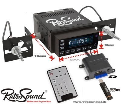 RETROSOUND Autoradio Model One "Black"