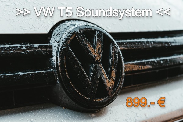 VW T5 Soundsystem mit Lautsprecher und Subwoofer