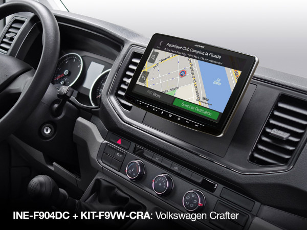 Alpine INE-F904DC Navigationsradio mit Reisemobil Navigationssoftware
