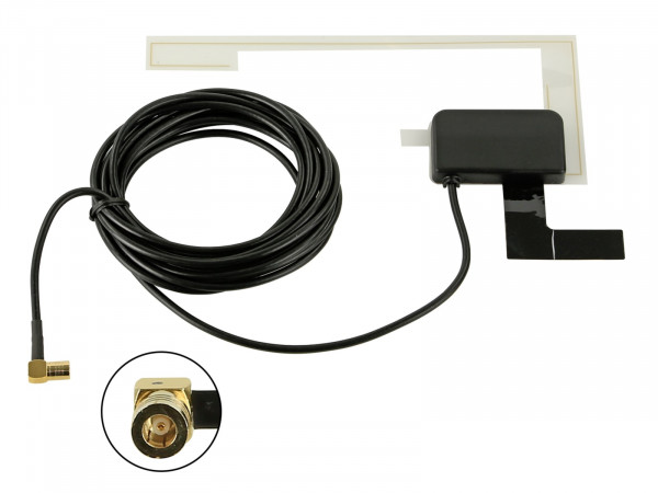 Glasklebeantenne DAB+ SMB(f) 12V Phantom