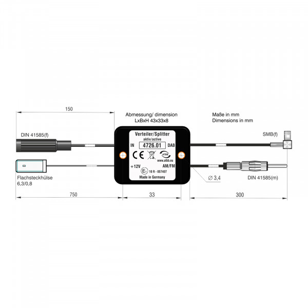 Antennensplitter AM/FM