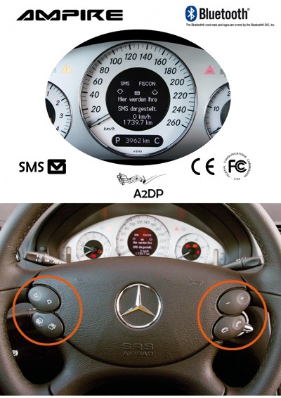 Bluetooth Freisprecheinrichtung für Mercedes