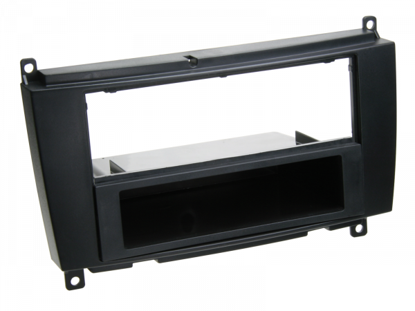 2-Din Radioblende mit Fach Mercedes CLK 2004 > schwarz