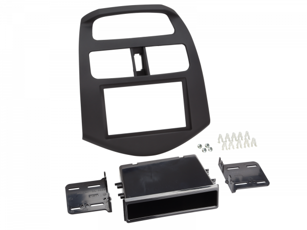 Doppel Din Radioblende mit Fach Chevrolet Spark 2012 > schwarz