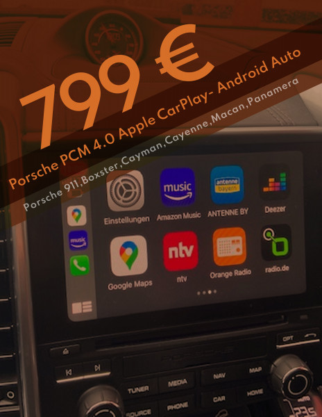 Porsche PCM 4.0 Apple CarPlay- Android Auto Integration