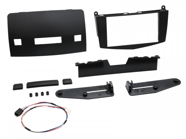2-DIN Radioblende Mercedes C-Klasse 2007-2011 schwarz