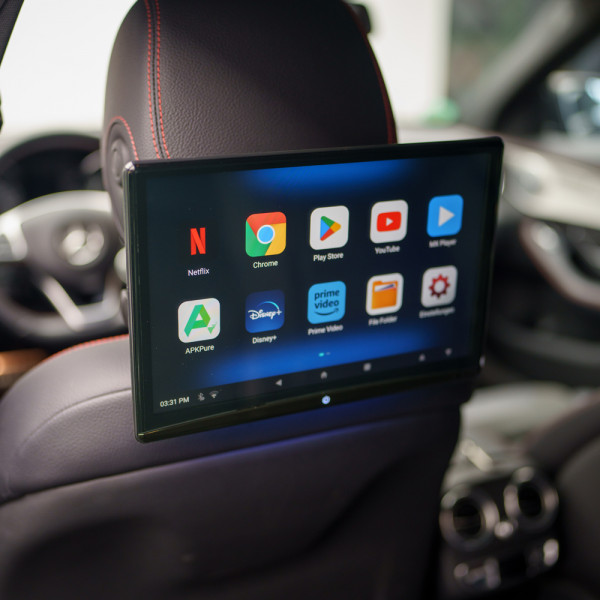 AMPIRE 12.4" Rear Seat Entertainment Monitor mit Halterungen und HDMI In/Out