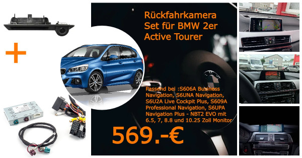 BMW 2er F45 Active Tourer Rückfahrkamera Set