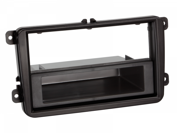 2-ISO Radioblende mit Fach Seat/Skoda/VW schwarz