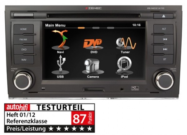 Zenec ZE-NC3141D für Audi A4