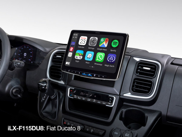 Alpine iLX-F115DU8 Autoradio mit 11-Zoll Touchscreen, DAB+, 1-DIN-Einbaugehäuse, Apple CarPlay