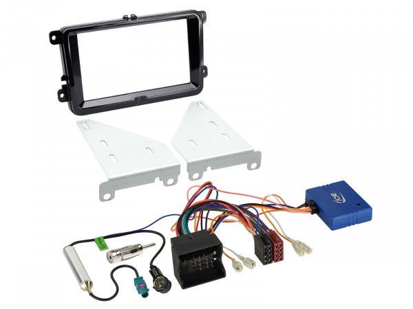 2-DIN Kit Seat/Skoda/VW CAN Bus/Antenne Klavierlack