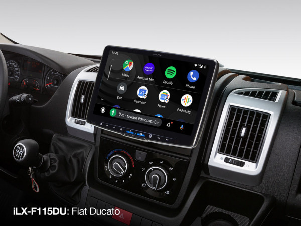 Alpine iLX-F115DU Autoradio für Fiat Ducato 3, Citroën Jumper 2 und Peugeot Boxer