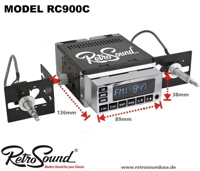 RETROSOUND Autoradio Model RC-900C "Chrom"
