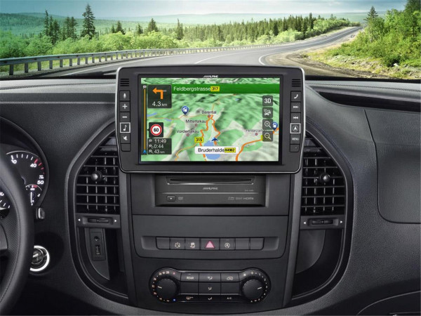 Alpine X903D-V447 - 9-Zoll Navigationssystem für Mercedes Benz V-Klasse (V447)
