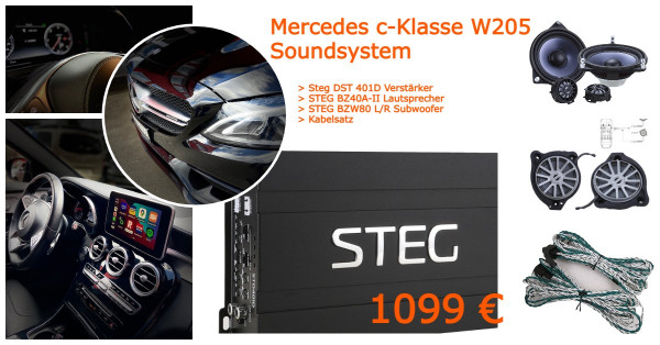 Mercedes C-Klasse W205 Soundsystem Steg