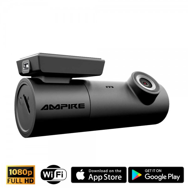 AMPIRE Dashcam in 1080p (Full-HD) Auflösung, WiFi und GPS