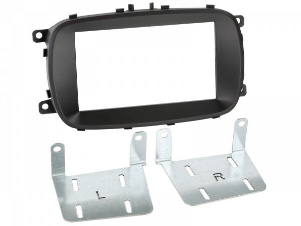 2-DIN Radioblende Fiat 500X(ZAF 334) 01/2015-08/2024 schwarz